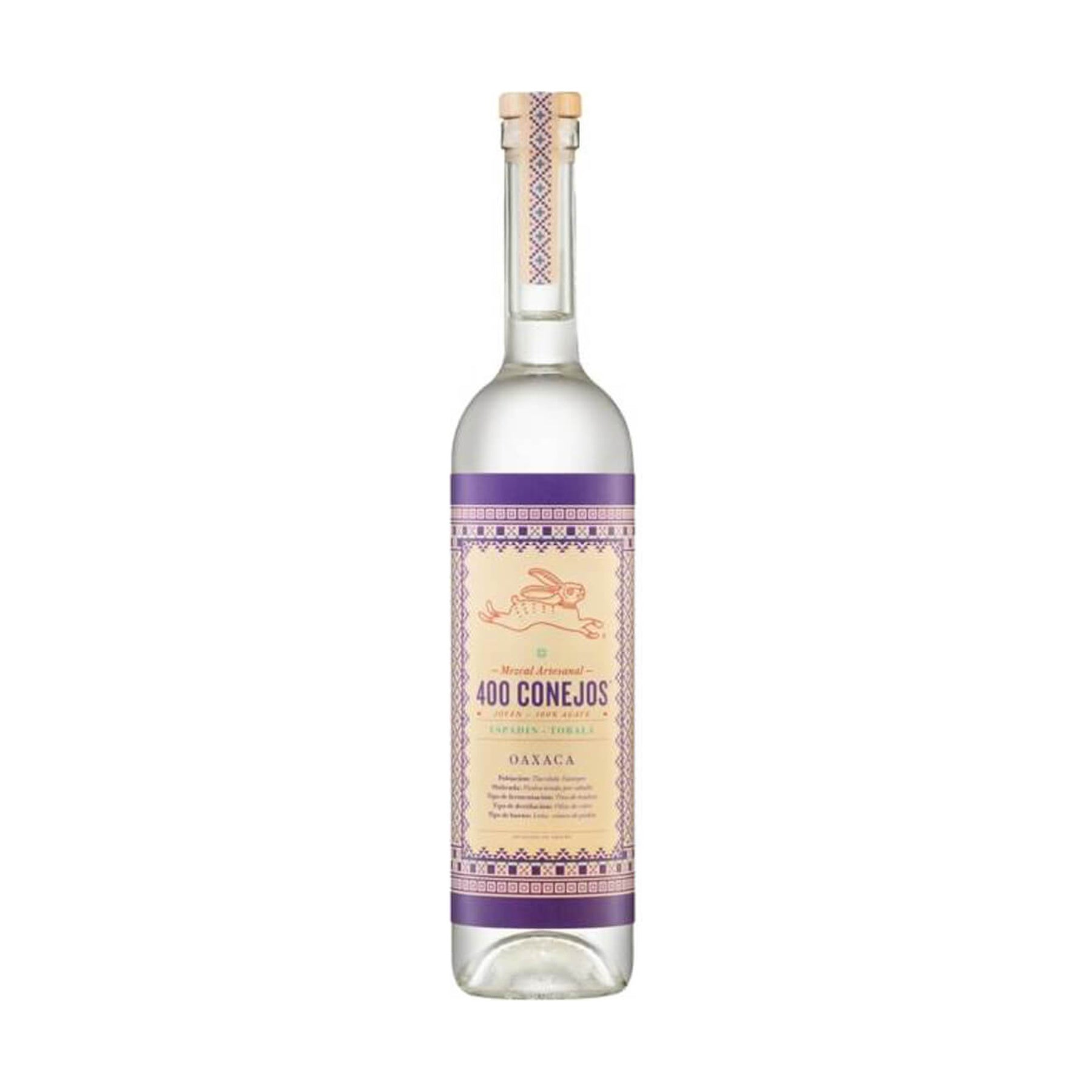 400 Conejos Espadín y Tobalá Mezcal Joven 750ml - ForWhiskeyLovers.com