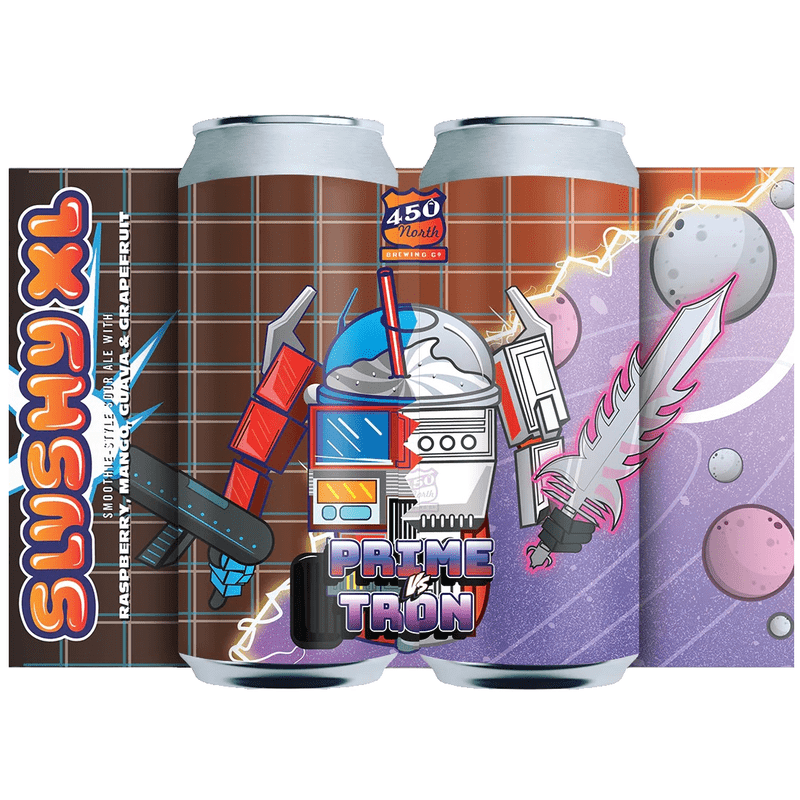 450 North Brewing Co. Prime vs Tron Slushy XL Sour Ale Beer 4-Pack - ForWhiskeyLovers.com