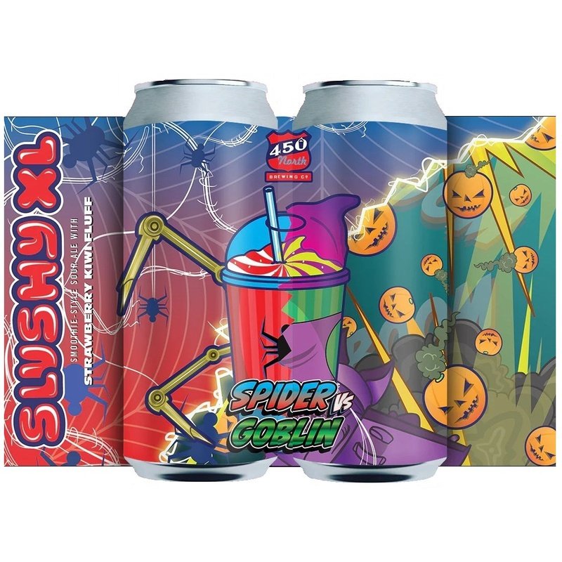 450 North Brewing Co. Spider vs Goblin Slushy XL Sour Ale Beer 4-Pack - ForWhiskeyLovers.com