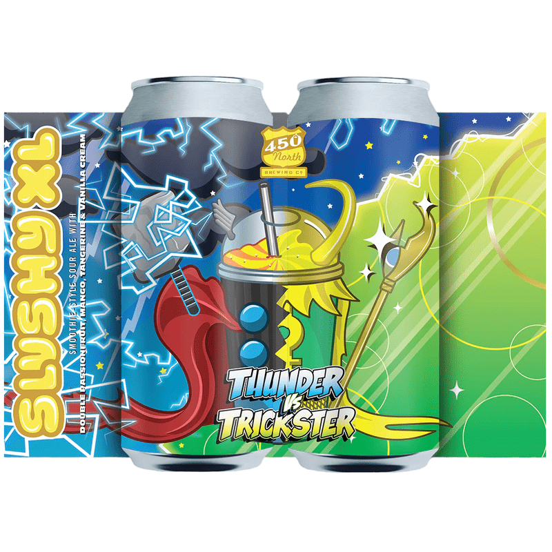 450 North Brewing Co. Thunder vs Trickster Slushy XL Sour Ale Beer 4-Pack - ForWhiskeyLovers.com