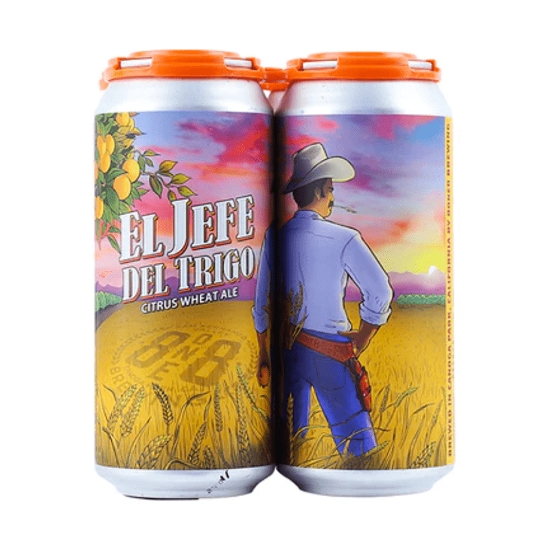 8one8 Brewing 'El Jefe del Trigo' Citrus Wheat Ale Beer 4-Pack - ForWhiskeyLovers.com