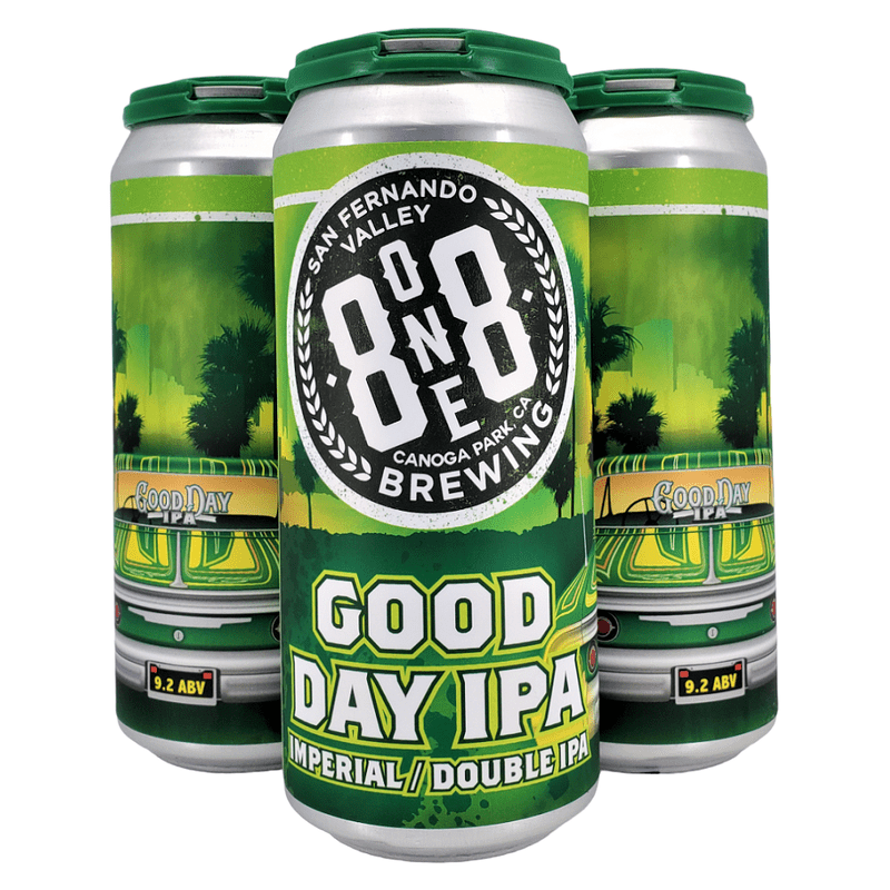 8one8 Brewing 'Good Day' Imperial Double IPA Beer 4-Pack - ForWhiskeyLovers.com