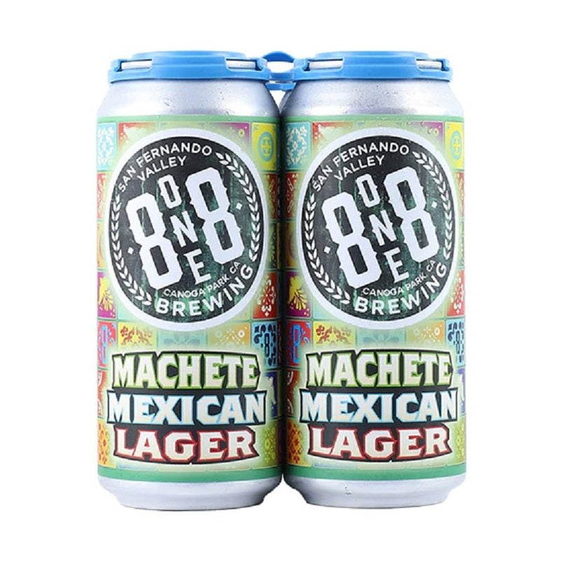 8one8 Brewing 'Machete Mexican Lager' Beer 4-Pack - ForWhiskeyLovers.com