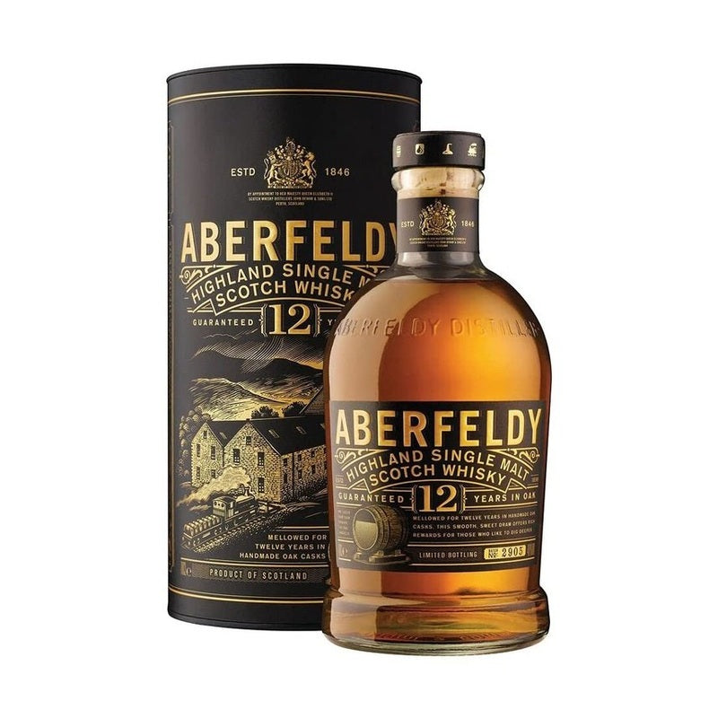 Aberfeldy 12 Year Old Highland Single Malt Scotch Whisky - ForWhiskeyLovers.com