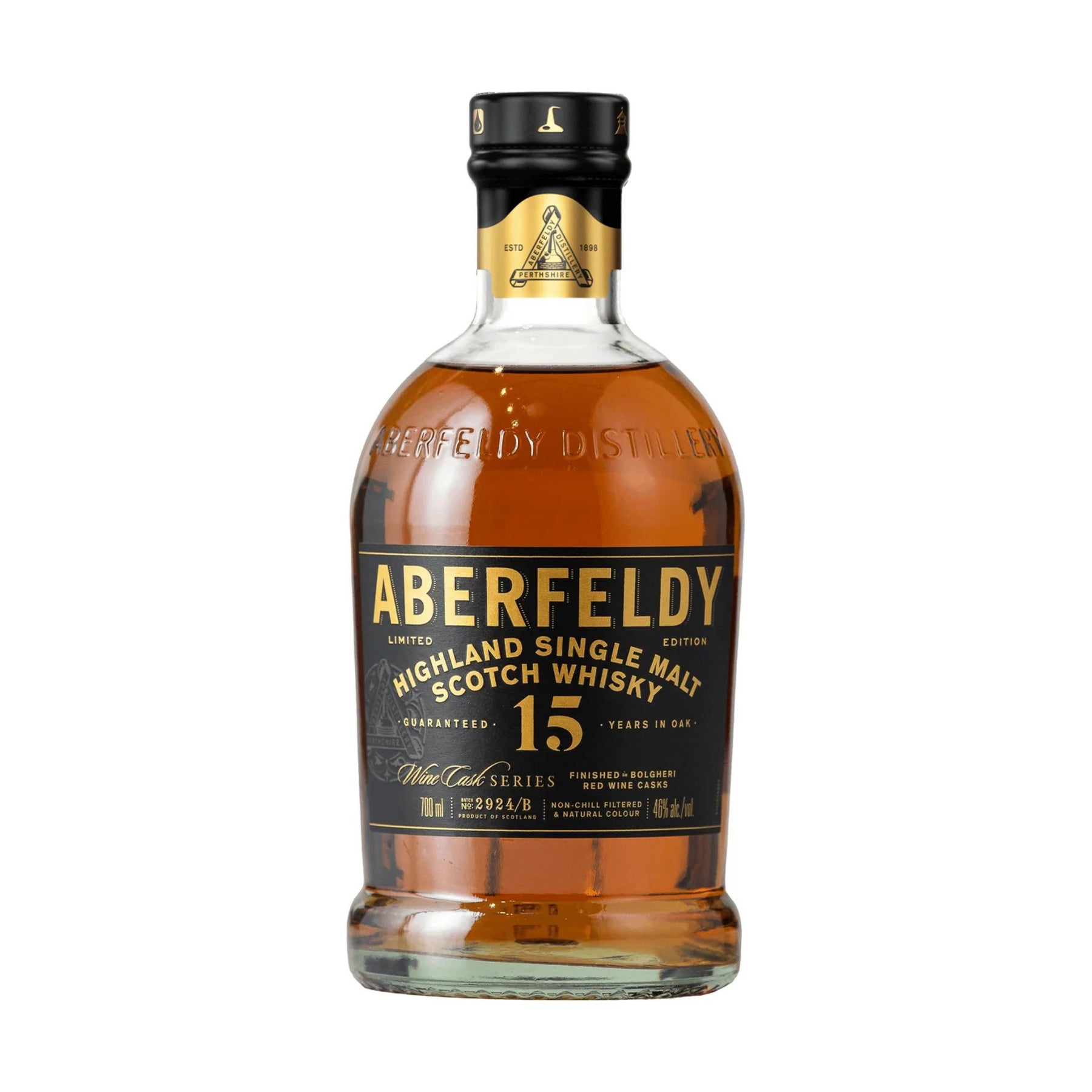 Aberfeldy 15 Year Wine Cask Series Bolgheri Red Wine Finish Single Malt Scotch Whisky 750ml - ForWhiskeyLovers.com