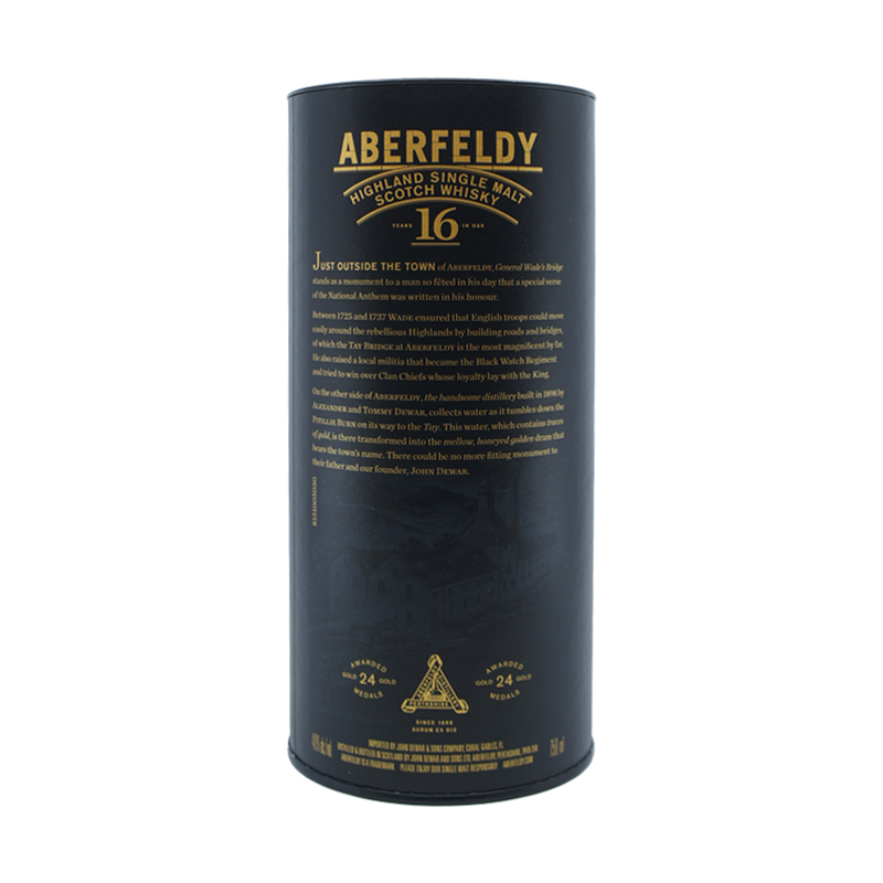 Aberfeldy 16 Year Old Highland Single Malt Scotch Whisky - ForWhiskeyLovers.com