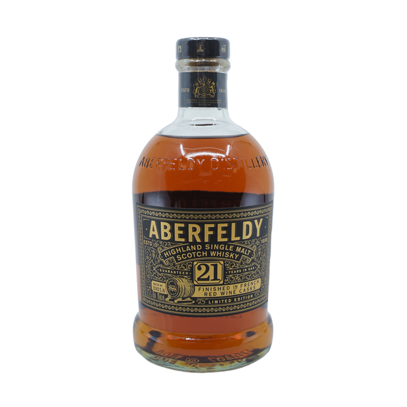 Aberfeldy 21 Year Limited Edition St-Emilion French Wine Cask Finish - ForWhiskeyLovers.com