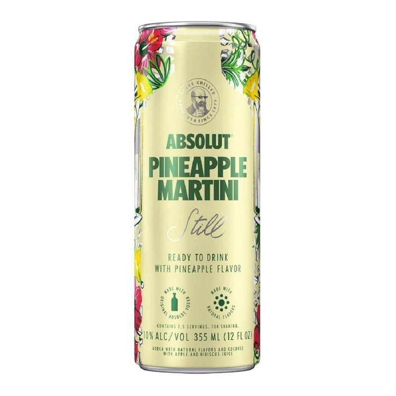 Absolut Pineapple Martini Cocktail 4-Pack - ForWhiskeyLovers.com