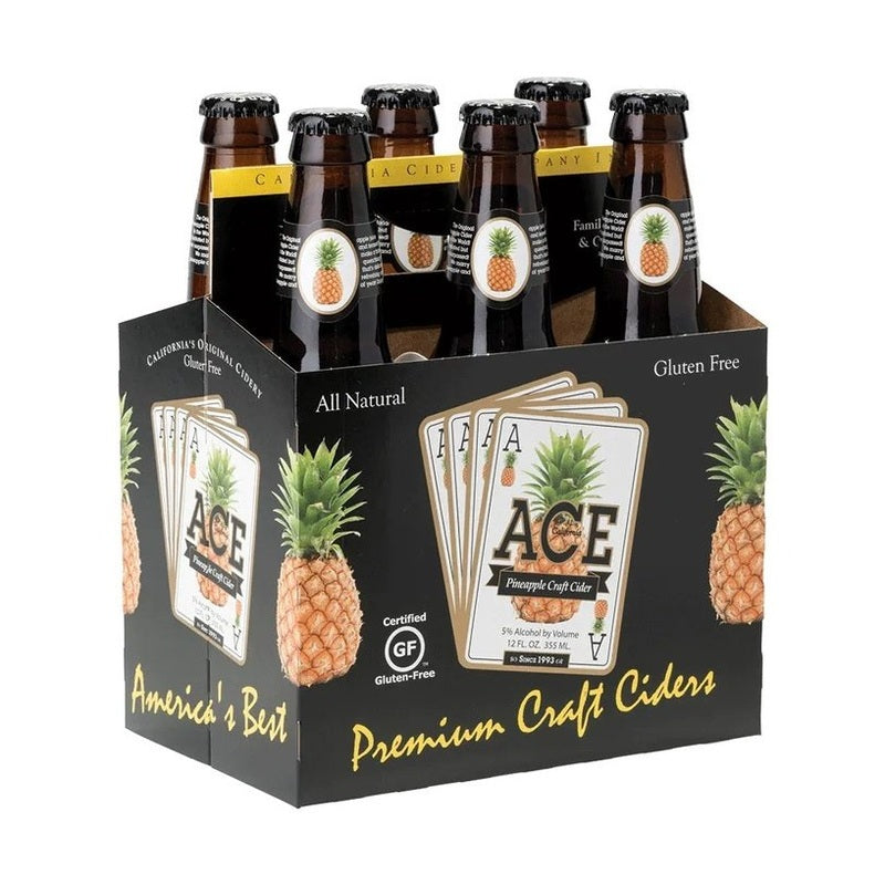 Ace Pineapple Craft Cider 6-Pack - ForWhiskeyLovers.com
