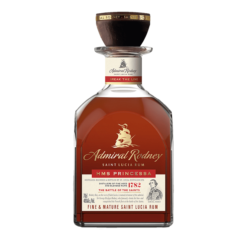 Admiral Rodney HMS Princessa Saint Lucia Rum - ForWhiskeyLovers.com