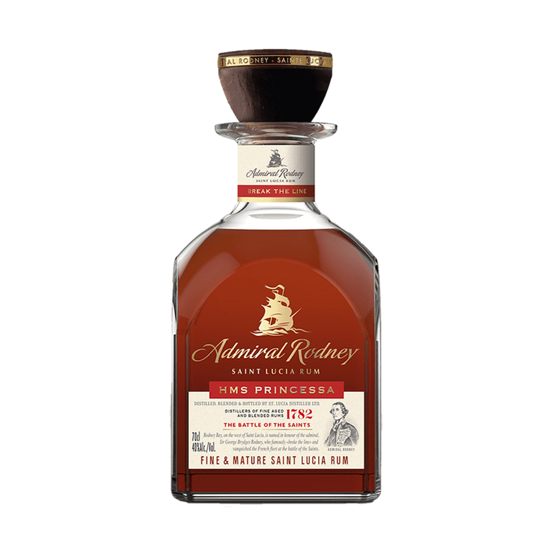 Admiral Rodney HMS Princessa Saint Lucia Rum - ForWhiskeyLovers.com