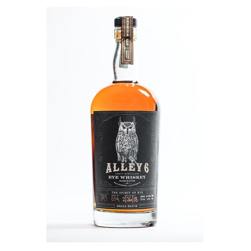 Alley 6 Small Batch Rye Whiskey - ForWhiskeyLovers.com