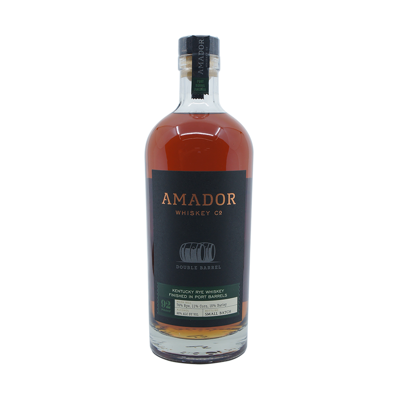 Amador Double Barrel Port Barrels Finish Kentucky Rye Whiskey - ForWhiskeyLovers.com