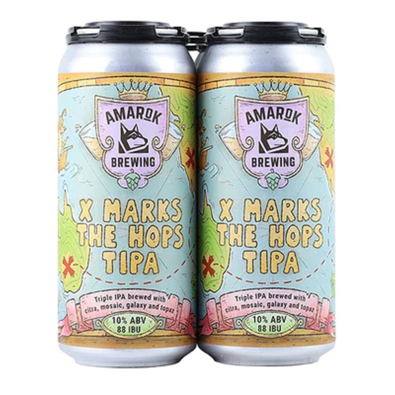 Amarok Brewing 'X Marks The Hops' TIPA Beer 4-Pack - ForWhiskeyLovers.com