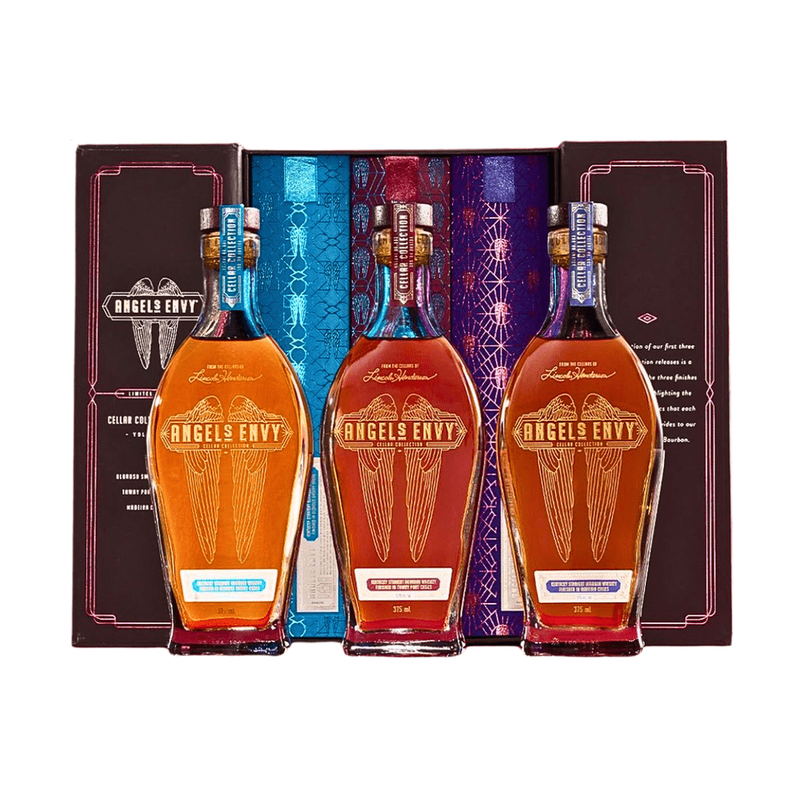 Angel's Envy Cellar Collection Series Volumes 1-3 3-Pack 375ml - ForWhiskeyLovers.com