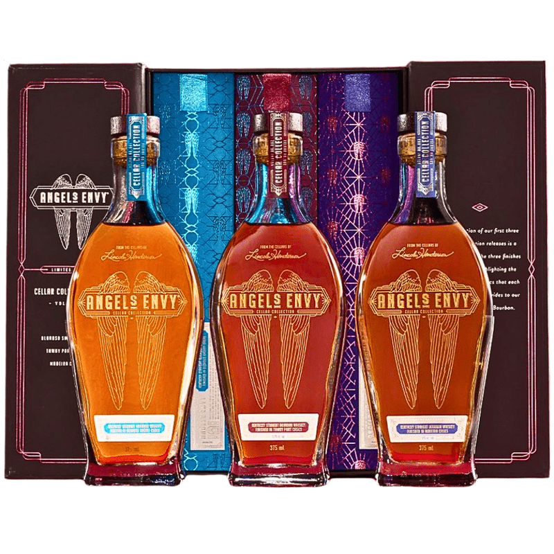 Angel's Envy Cellar Collection Series Volumes 1-3 3-Pack 375ml - ForWhiskeyLovers.com