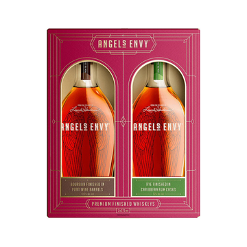 Angels Envy Bourbon and Rye Gift Pack 375 ml - ForWhiskeyLovers.com