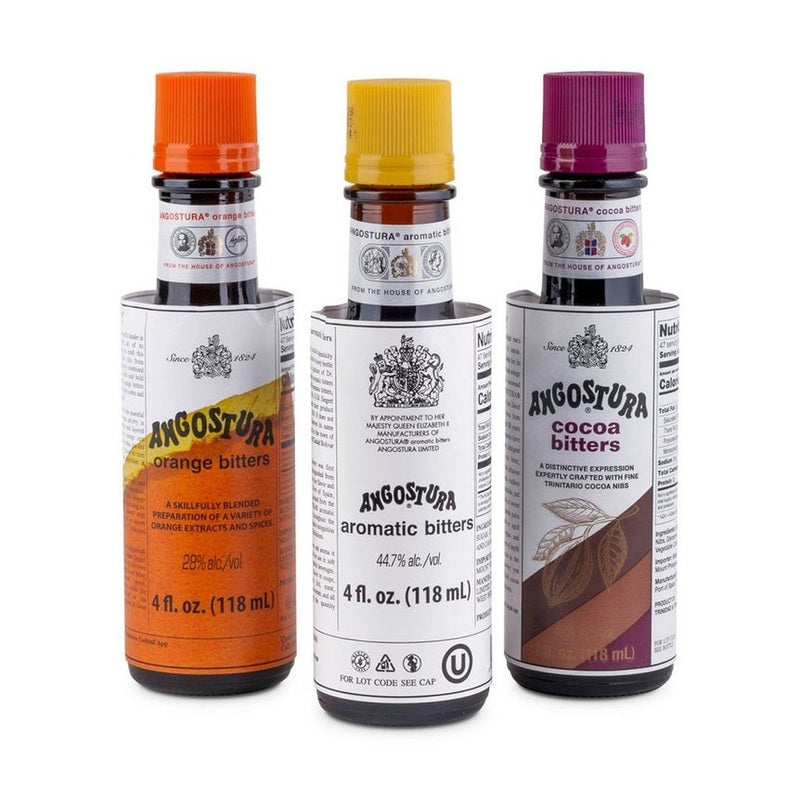 Angostura Bitters Aromatic-Orange-Cocoa 3-Pack 118ml - ForWhiskeyLovers.com