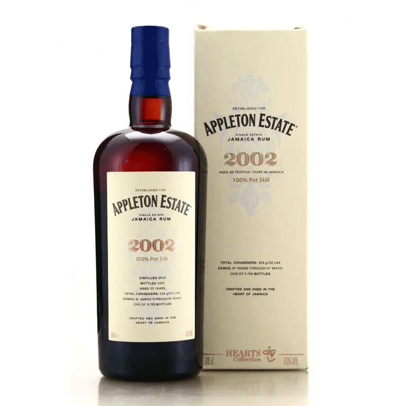 Appleton Estate 'Hearts Collection 20 Year 2002' Jamaican Pot Still Rum - ForWhiskeyLovers.com