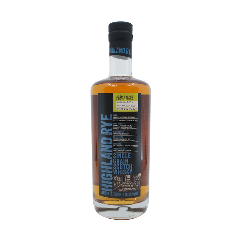 Arbikie Highland Rye 4 Year Old Single Grain Scotch Whisky - ForWhiskeyLovers.com