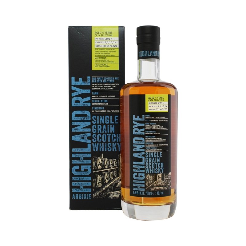 Arbikie Highland Rye 4 Year Old Single Grain Scotch Whisky - ForWhiskeyLovers.com