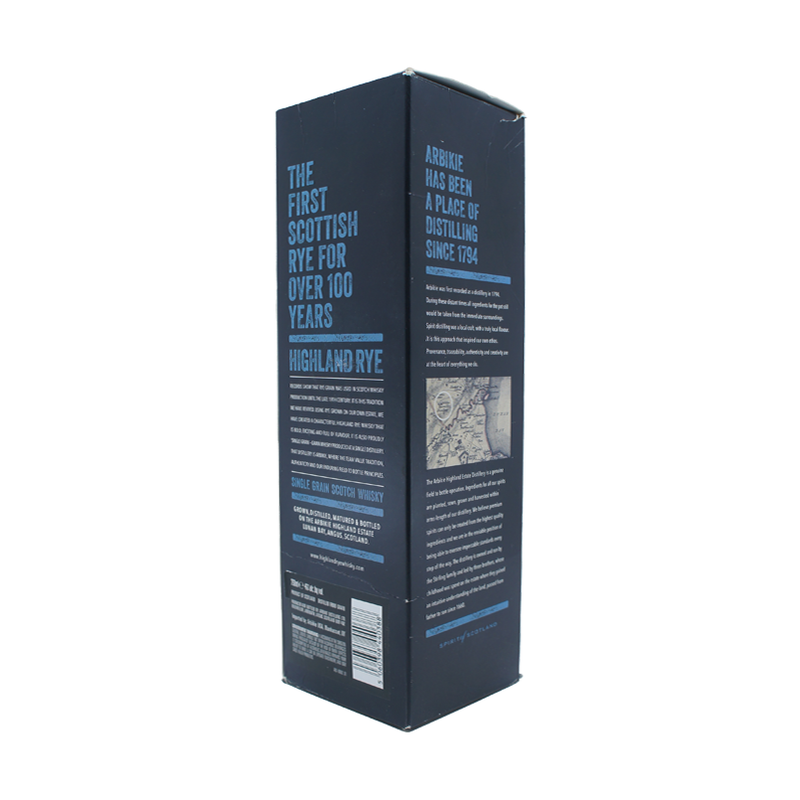 Arbikie Highland Rye 4 Year Old Single Grain Scotch Whisky - ForWhiskeyLovers.com