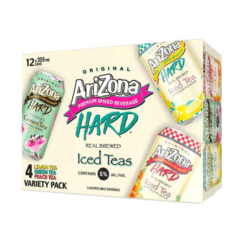 Arizona Hard Tea Variety 12 Pack - ForWhiskeyLovers.com