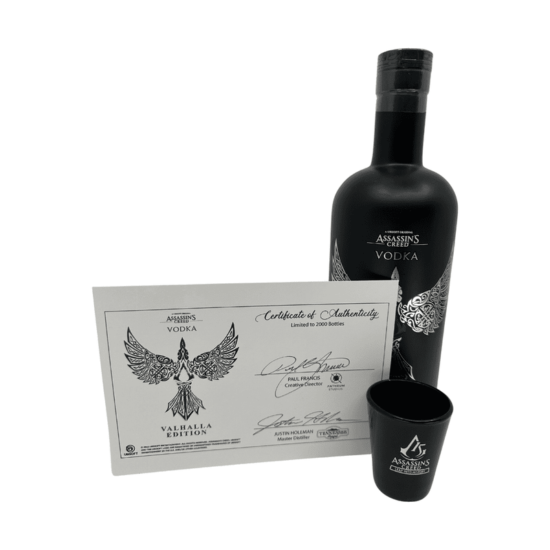 Assassin's Creed Vodka 'Valhalla Edition' Collectors Release with Certificate & Glass Gift Set - ForWhiskeyLovers.com