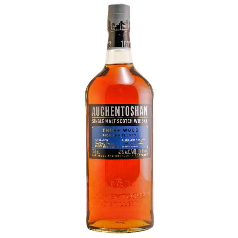 Auchentoshan Three Wood Single Malt Scotch Whisky – ForWhiskeyLovers.com