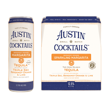 Austin Cocktails Sparkling Bergamot Orange Margarita 4-Pack - ForWhiskeyLovers.com