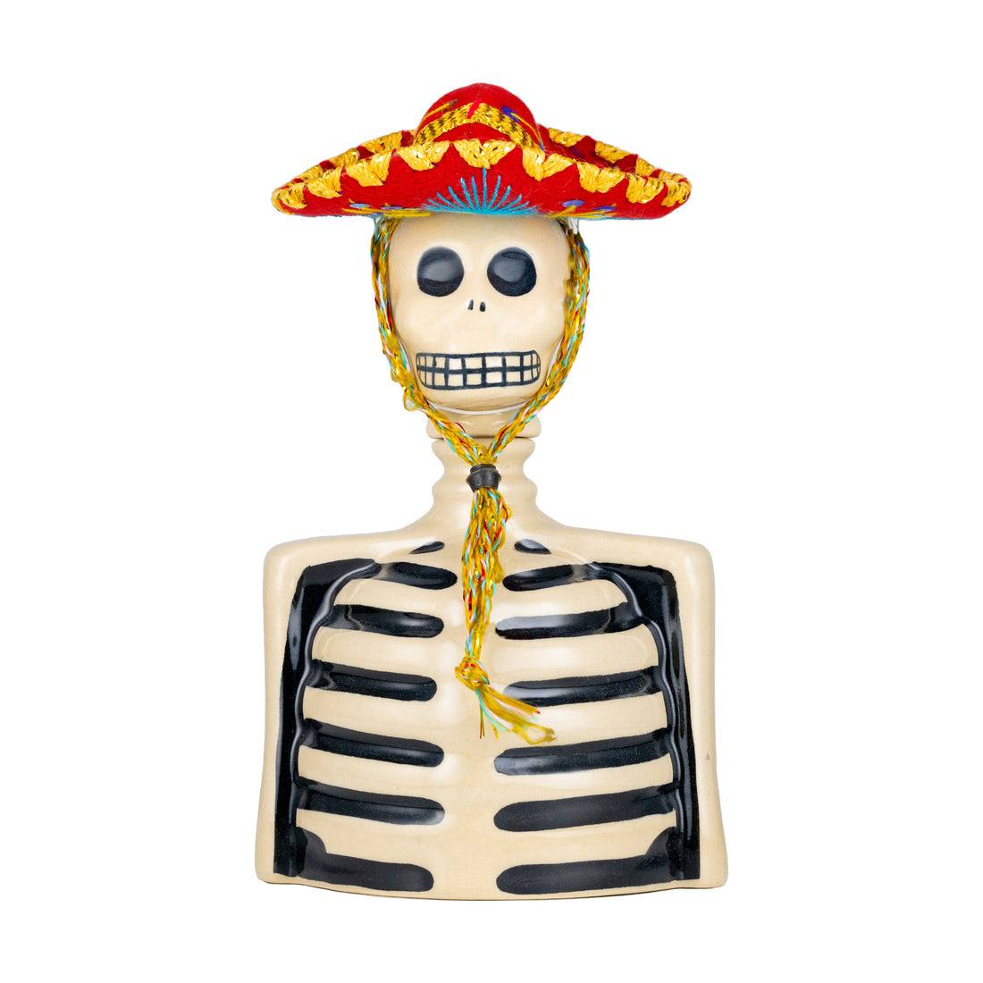 Azulejos Skelly Reposado Tequila with Mariachi Hat 750ml - ForWhiskeyLovers.com