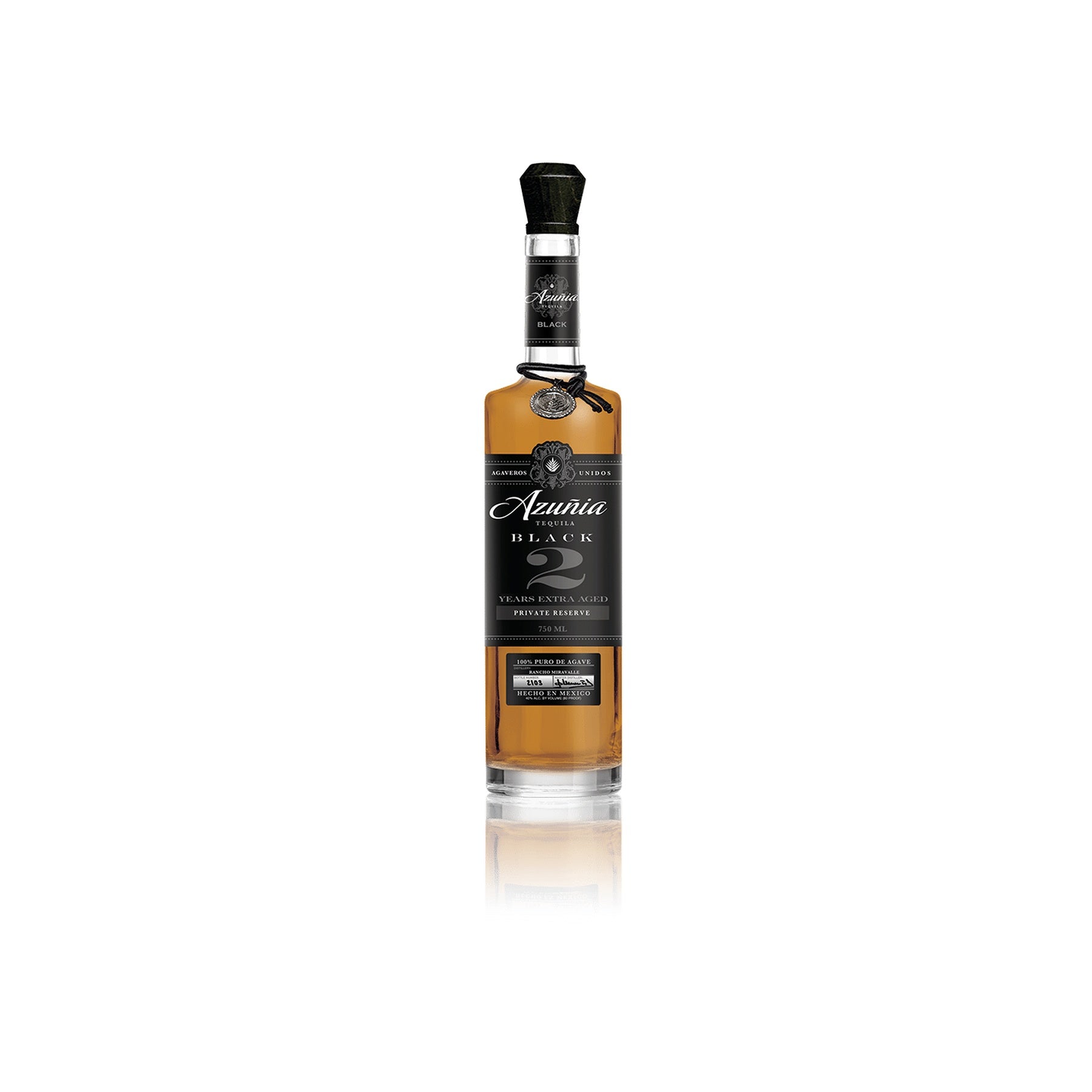 Azuñia Black 2 Year Añejo Tequila 750ml - ForWhiskeyLovers.com
