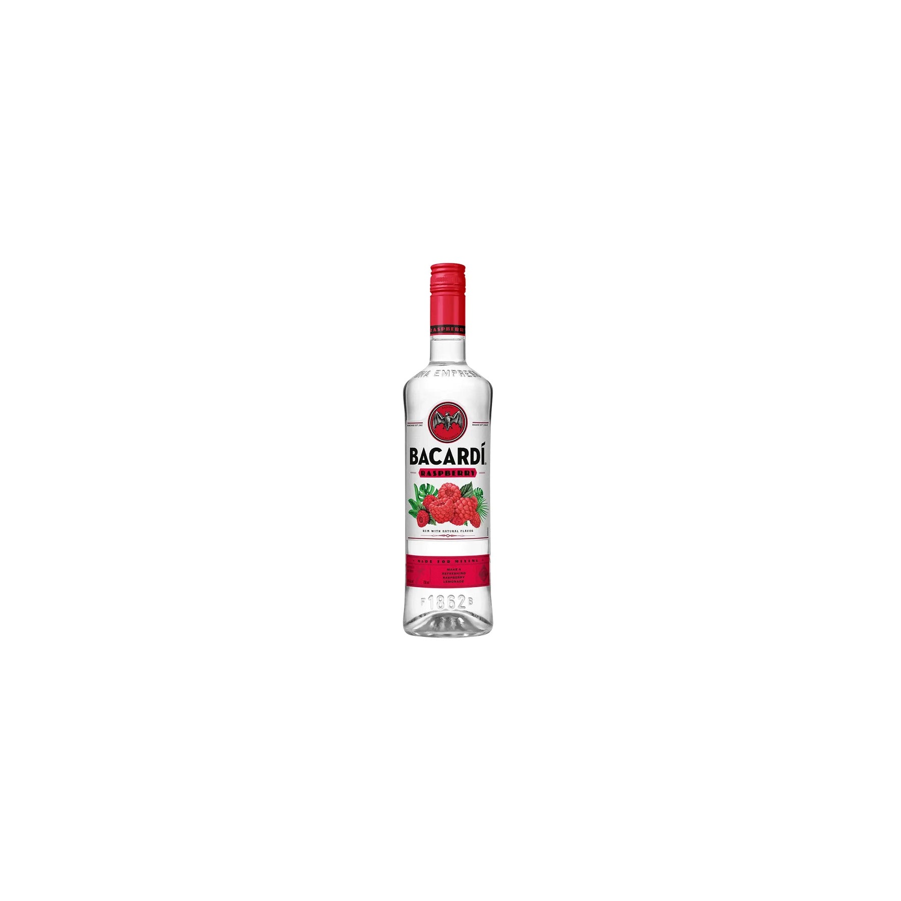 BACARDÍ Raspberry Flavored Rum 750ml - ForWhiskeyLovers.com