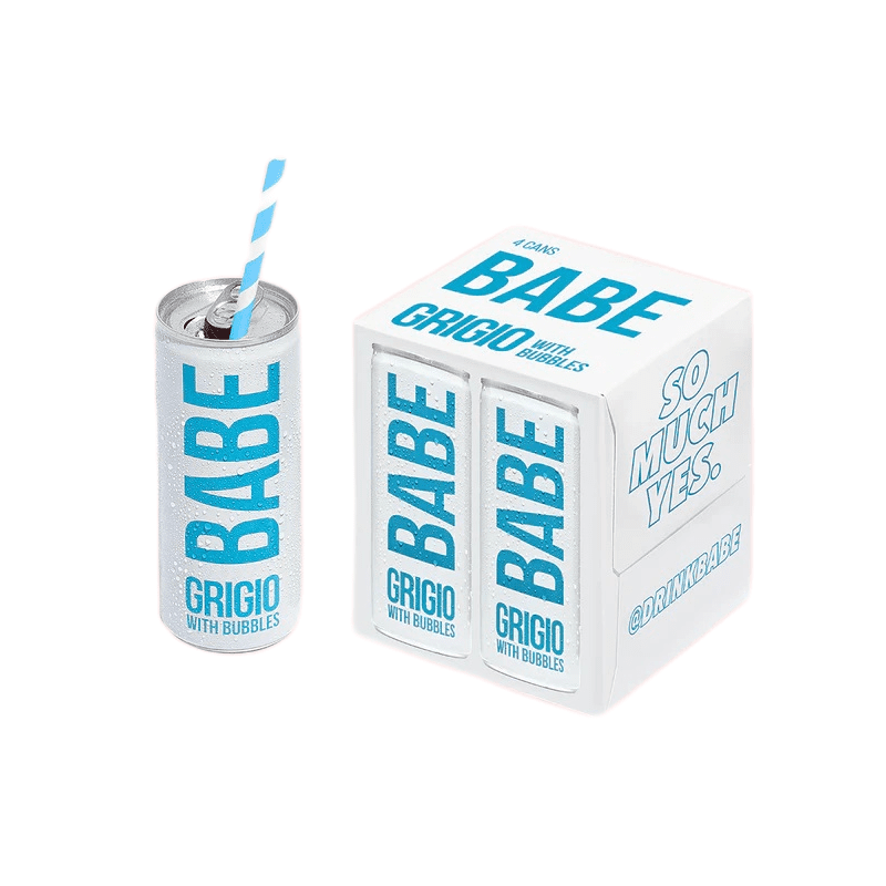 Babe Grigio With Bubbles 4-Pack - ForWhiskeyLovers.com