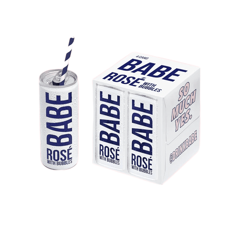 Babe Rosé With Bubbles 4-Pack - ForWhiskeyLovers.com