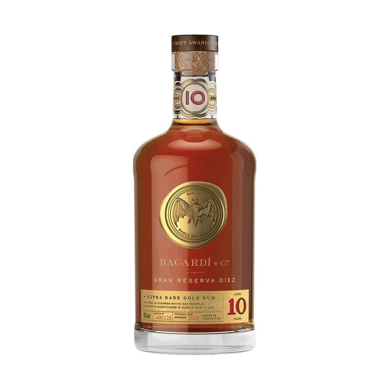 Bacard¡ Gran Reserva Diez 10 Year Old Extra Rare Gold Rum - ForWhiskeyLovers.com