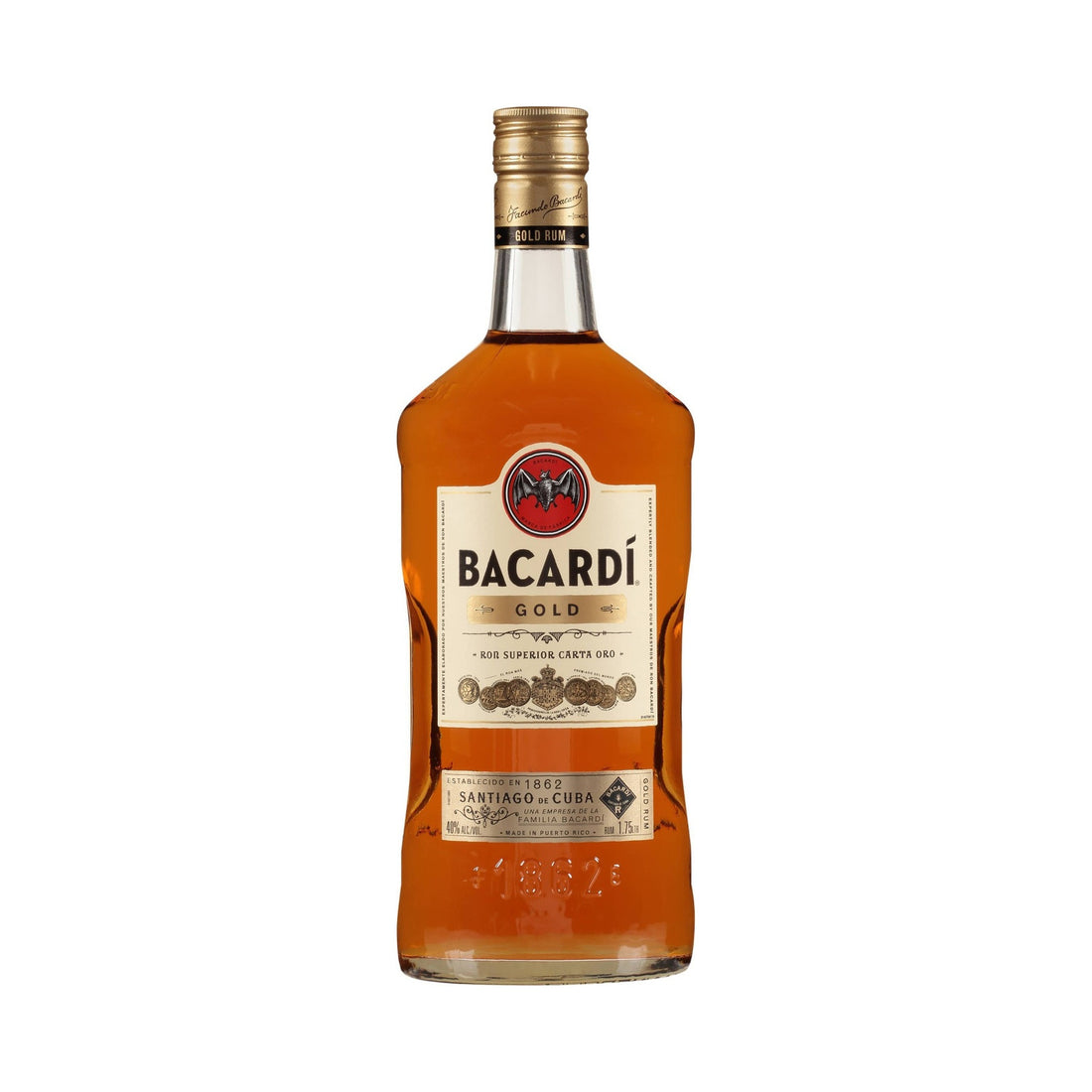 Bacardi Gold Rum 1.75L - ForWhiskeyLovers.com