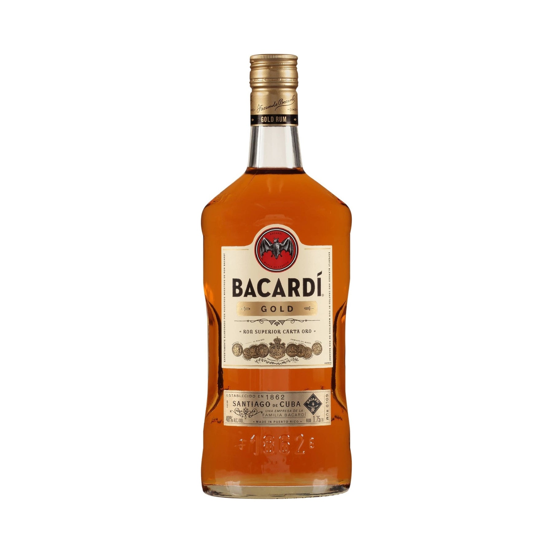 Bacardi Gold Rum 1.75L - ForWhiskeyLovers.com