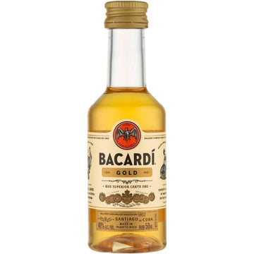 Bacardí Gold Rum 50ml - ForWhiskeyLovers.com