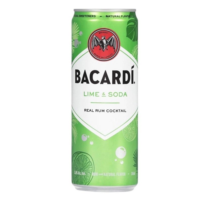 Bacardí Lime & Soda Rum Cocktail 4-Pack - ForWhiskeyLovers.com