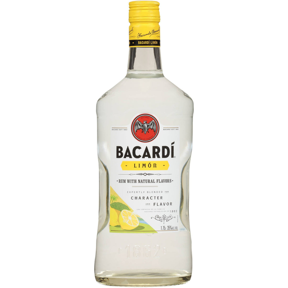 Bacardi Limon Citrus Flavored Rum 1.75 L - ForWhiskeyLovers.com