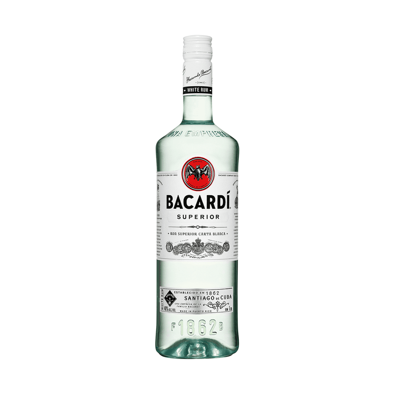 Bacardí Superior White Rum Liter - ForWhiskeyLovers.com