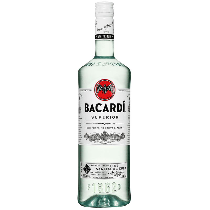 Bacardí Superior White Rum Liter - ForWhiskeyLovers.com