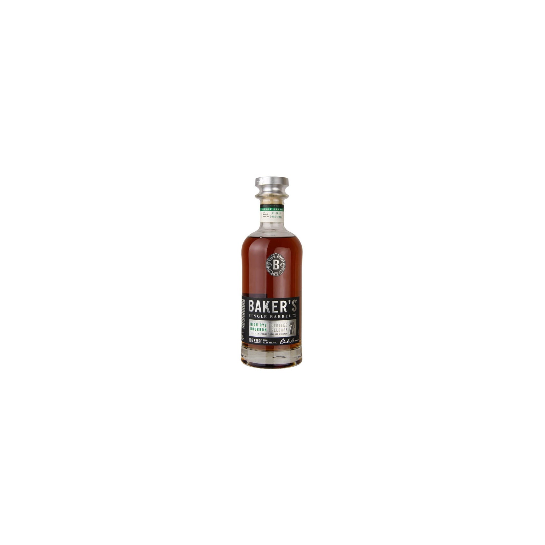 Bakers Single Barrel High Rye 7 year 750ml - ForWhiskeyLovers.com