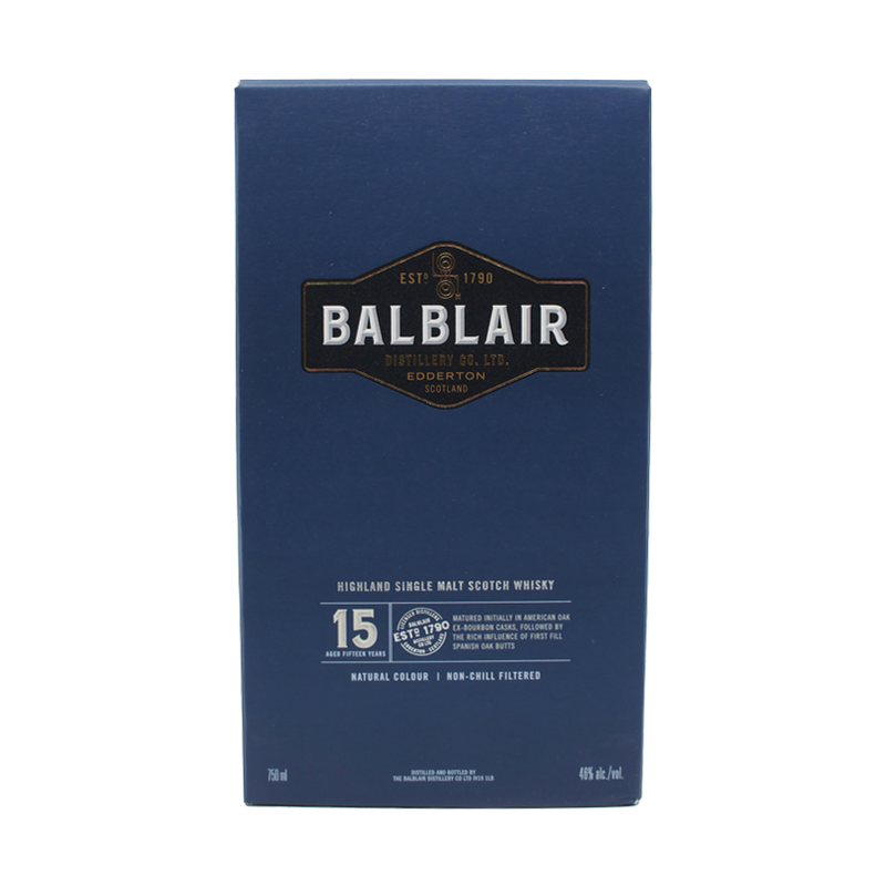 Balblair 15 Year Old Highland Single Malt Scotch Whisky - ForWhiskeyLovers.com