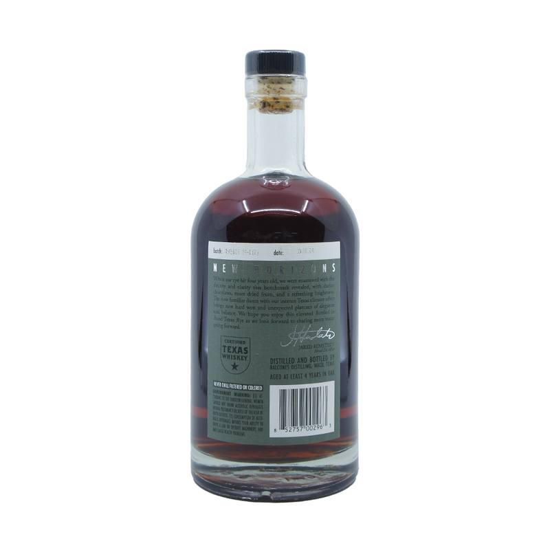 Balcones Texas Rye Bottled in Bond Rye Whiskey - ForWhiskeyLovers.com