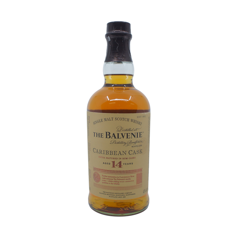 Balvenie 14yr Caribbean Rum Cask Speyside Single Malt 750mL - ForWhiskeyLovers.com
