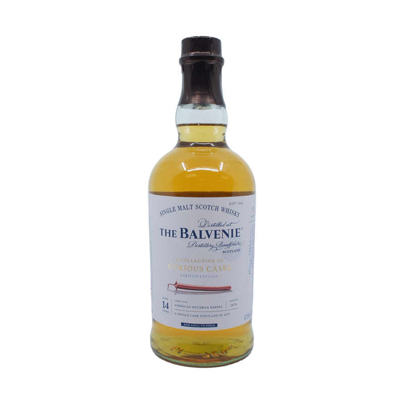 Balvenie A Collection of Curious Casks 14 Year Old American Bourbon Barrel Single Malt Scotch Whisky - ForWhiskeyLovers.com
