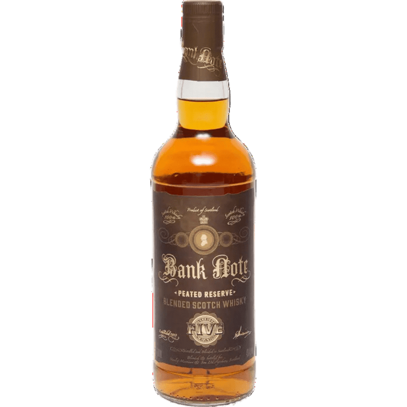 Bank Note 5 Year 'Peated Reserve' Blended Scotch Whisky - ForWhiskeyLovers.com