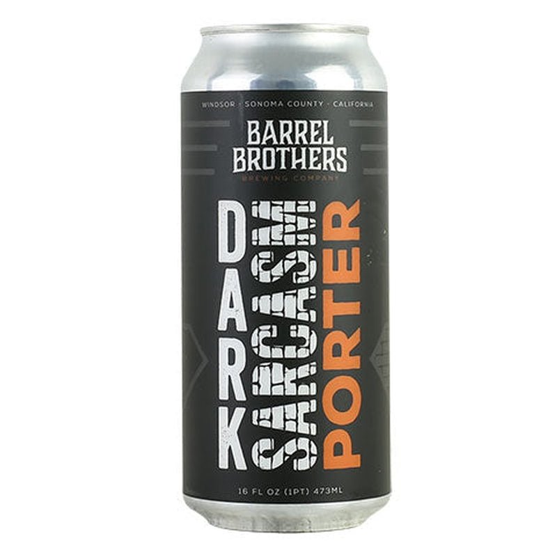 Barrel Brothers Brewing Co. 'Dark Sarcasm' Porter Single Can - ForWhiskeyLovers.com